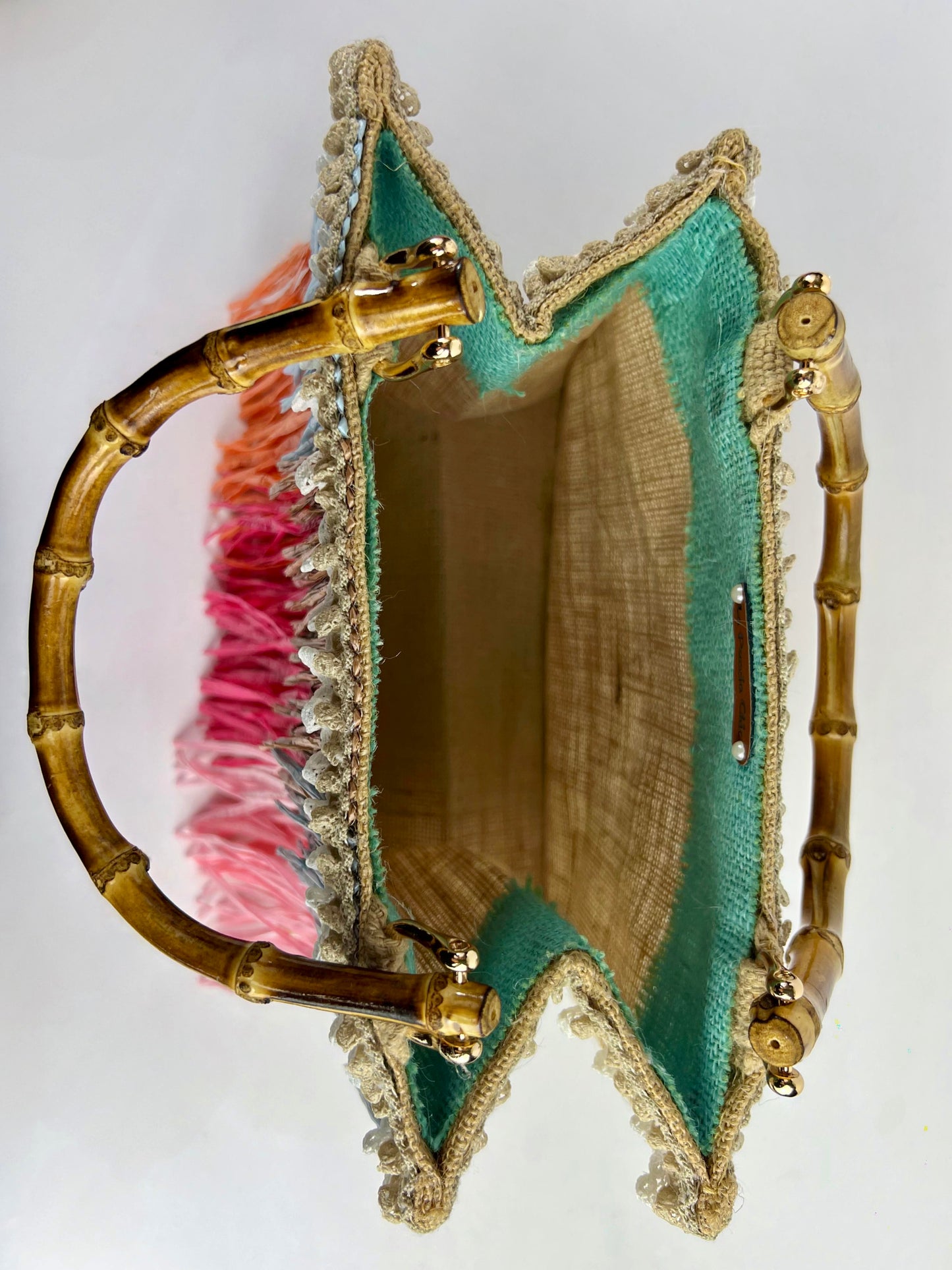 Borsa in Juta con frange