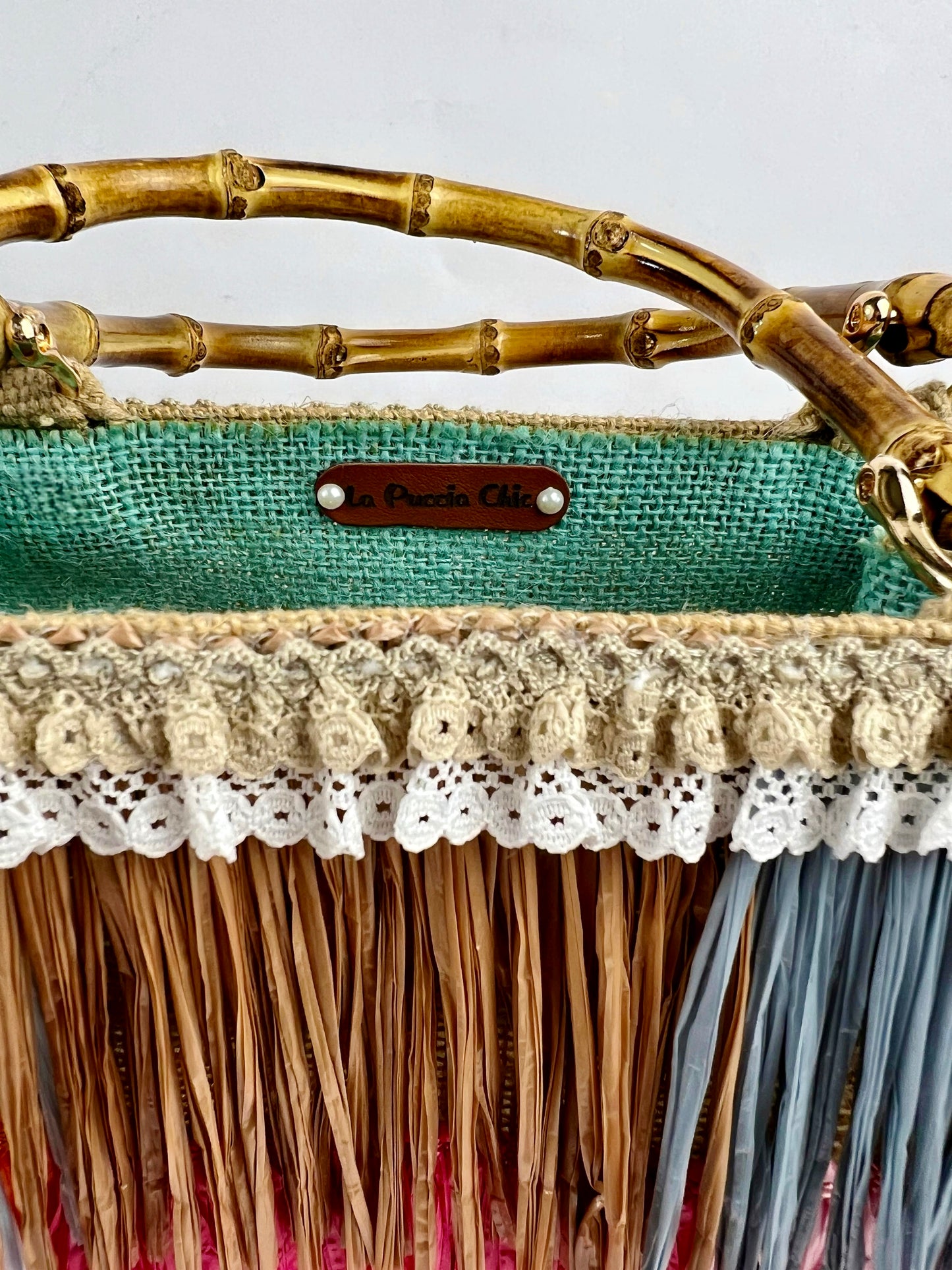 Borsa in Juta con frange