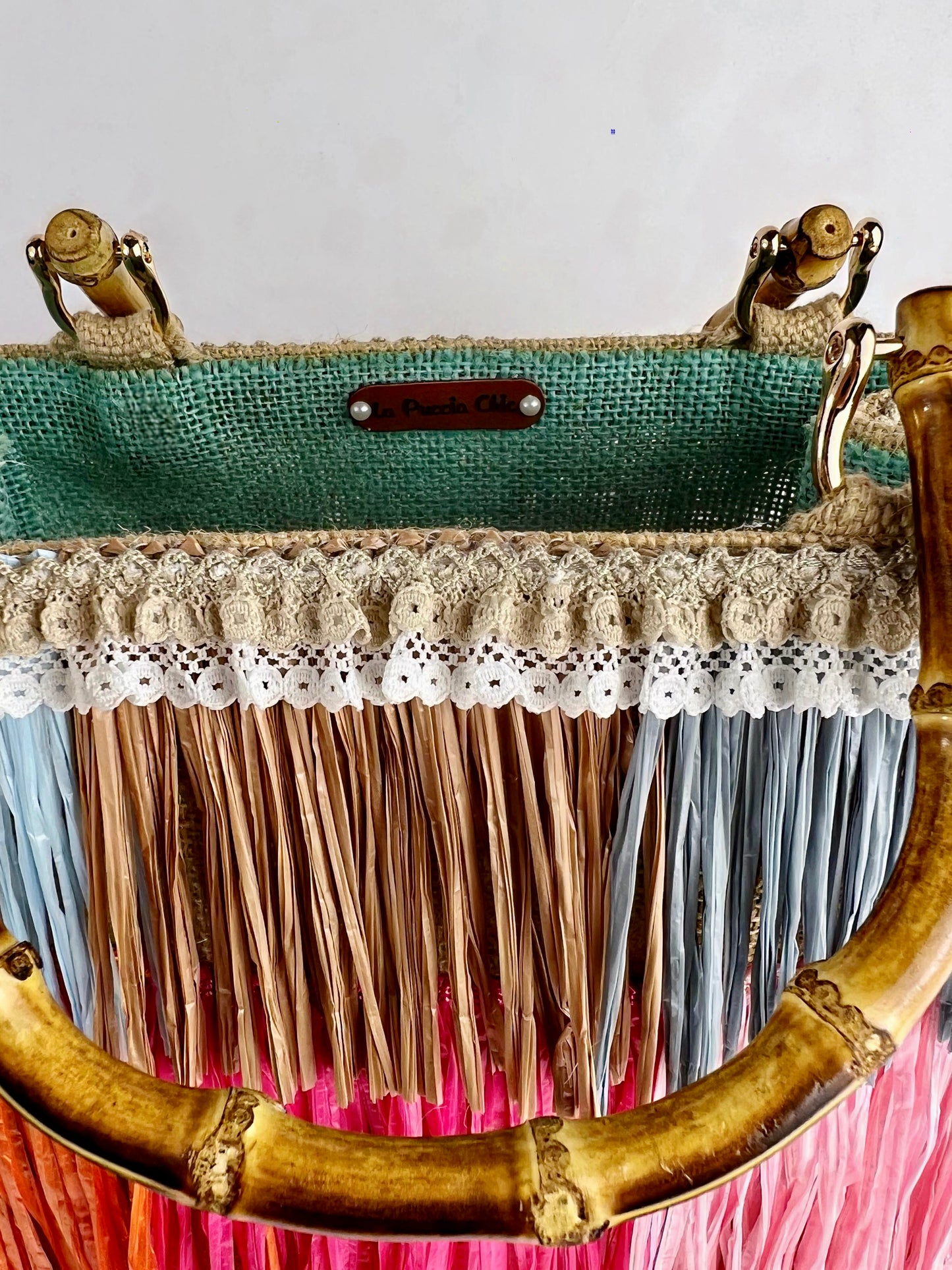 Borsa in Juta con frange