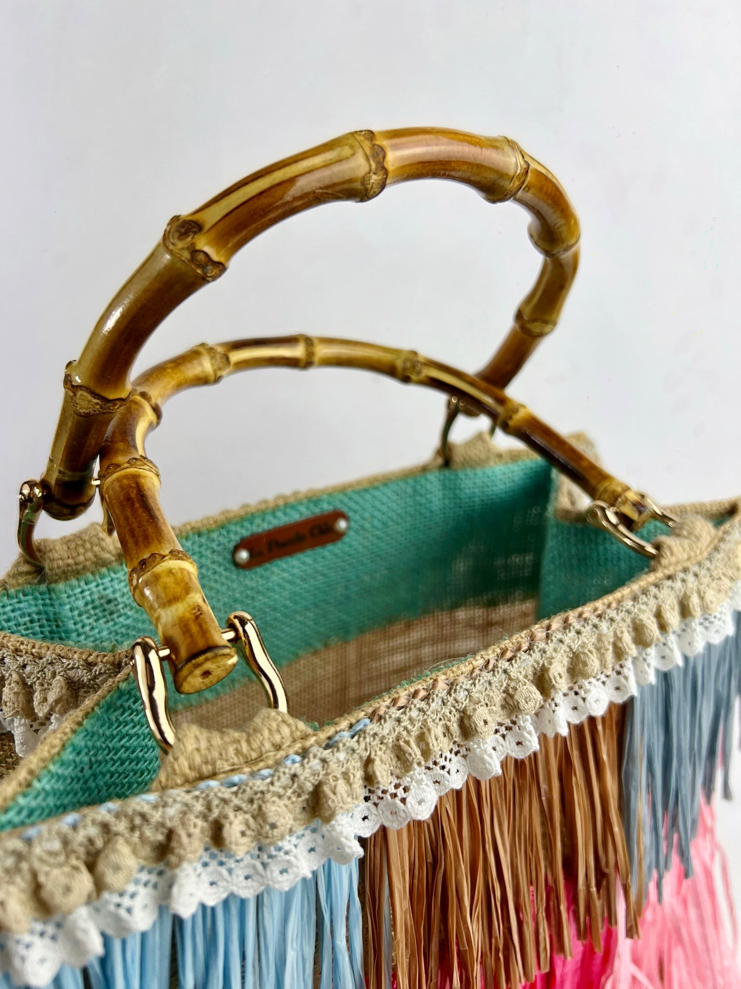 Borsa in Juta con frange