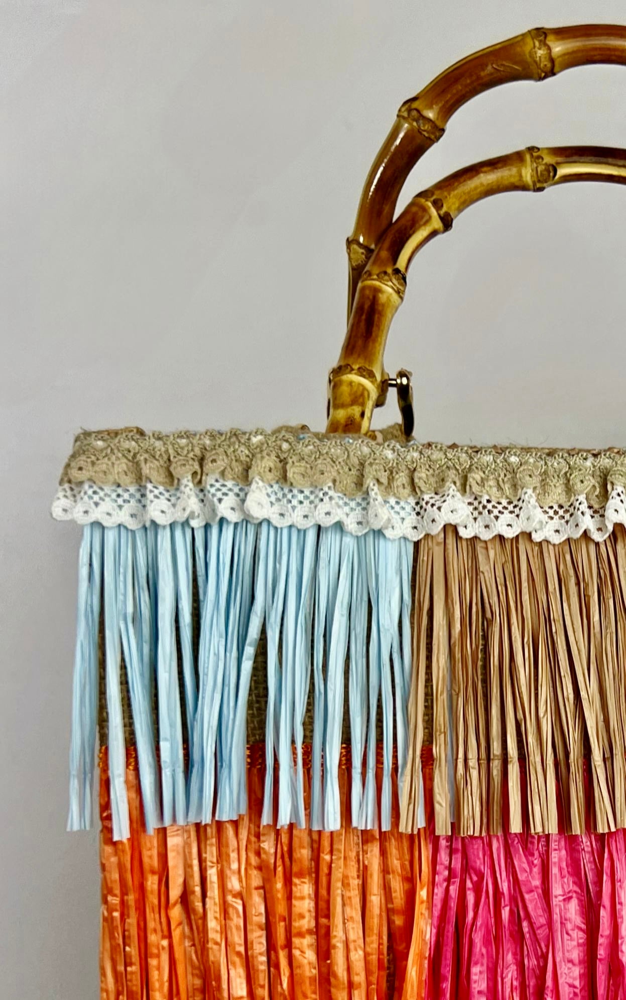 Borsa in Juta con frange