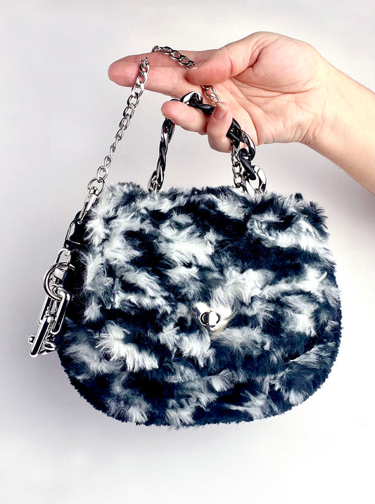 Borsetta mimetica black and white