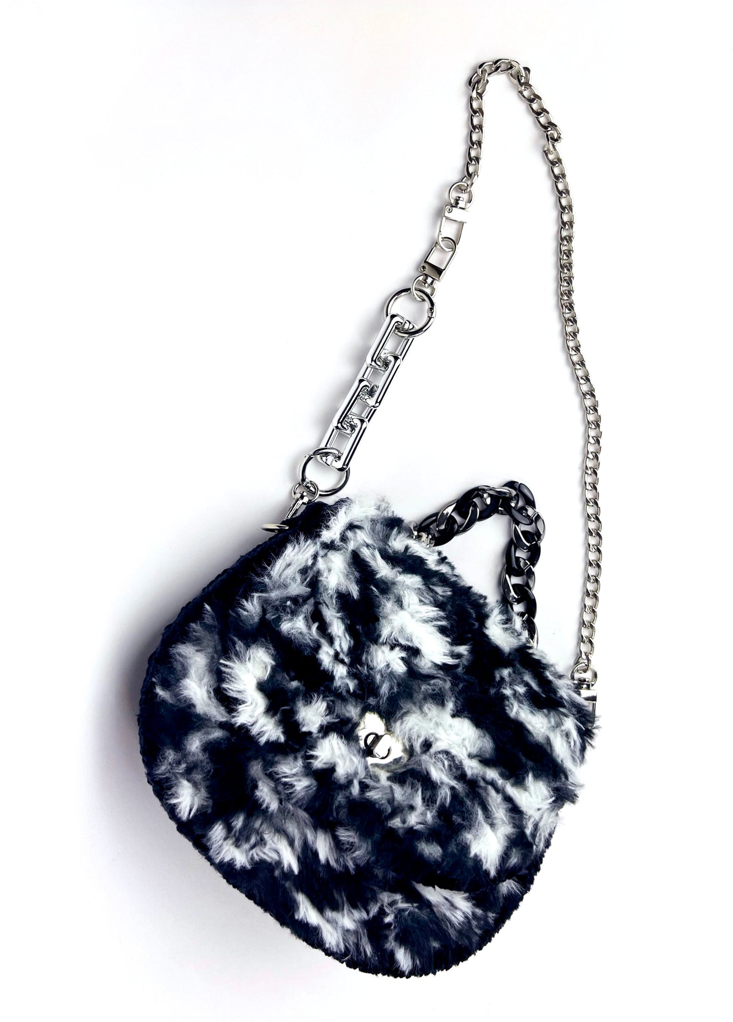 Borsetta mimetica black and white